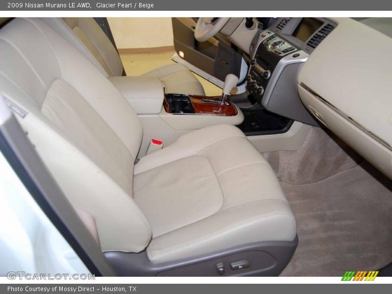 Glacier Pearl / Beige 2009 Nissan Murano LE AWD