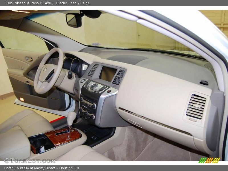 Glacier Pearl / Beige 2009 Nissan Murano LE AWD