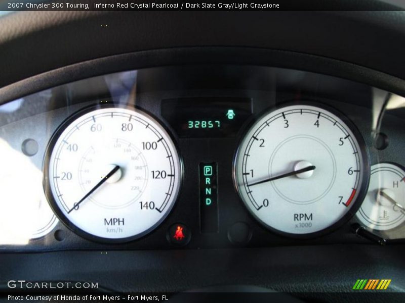 Inferno Red Crystal Pearlcoat / Dark Slate Gray/Light Graystone 2007 Chrysler 300 Touring