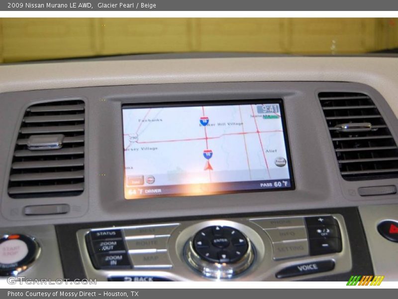 Glacier Pearl / Beige 2009 Nissan Murano LE AWD
