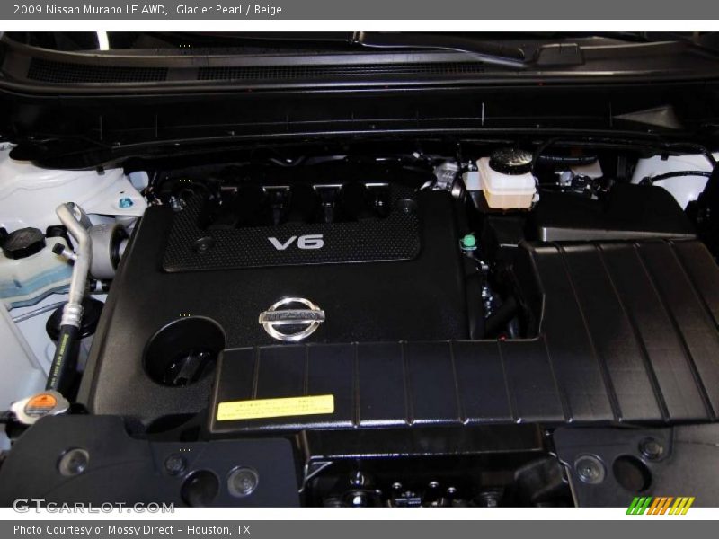 Glacier Pearl / Beige 2009 Nissan Murano LE AWD