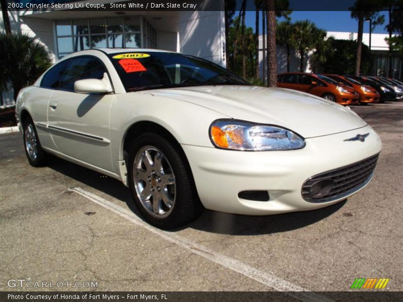Stone White / Dark Slate Gray 2002 Chrysler Sebring LXi Coupe