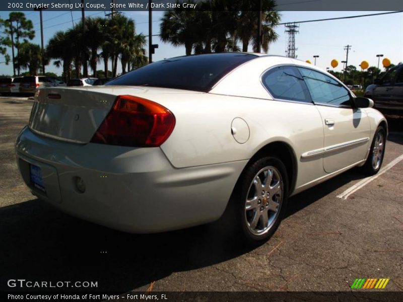 Stone White / Dark Slate Gray 2002 Chrysler Sebring LXi Coupe