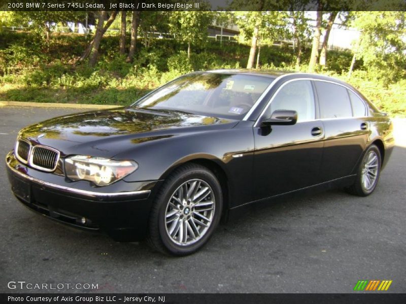 Jet Black / Dark Beige/Beige III 2005 BMW 7 Series 745Li Sedan