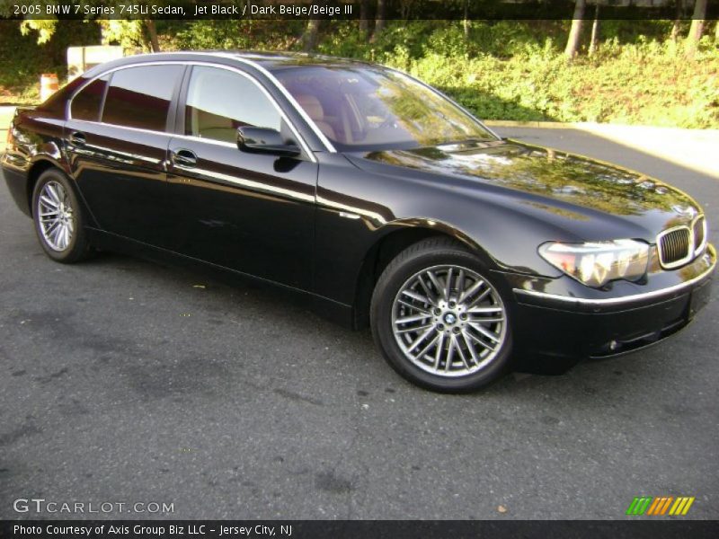 Jet Black / Dark Beige/Beige III 2005 BMW 7 Series 745Li Sedan
