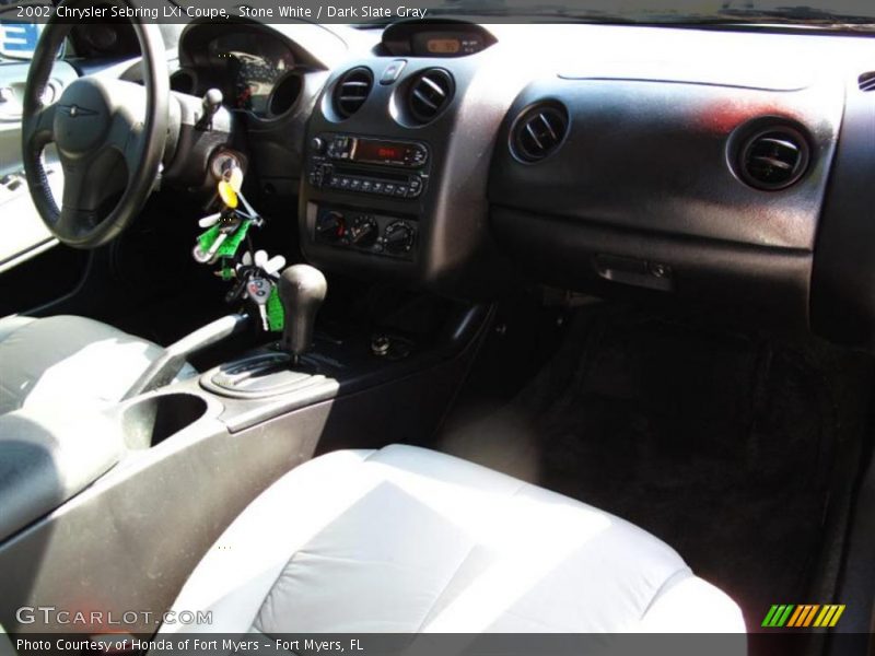 Stone White / Dark Slate Gray 2002 Chrysler Sebring LXi Coupe