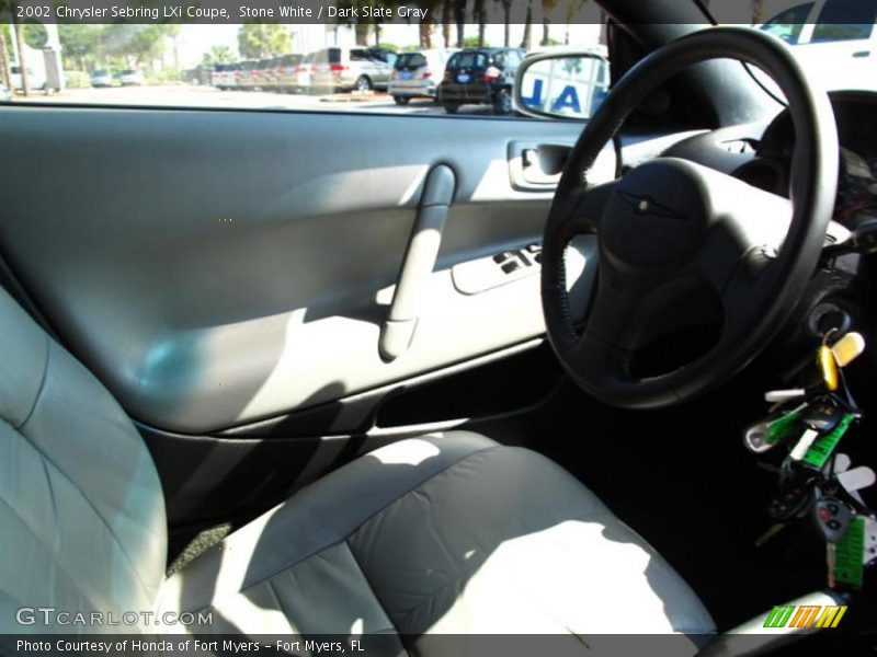 Stone White / Dark Slate Gray 2002 Chrysler Sebring LXi Coupe