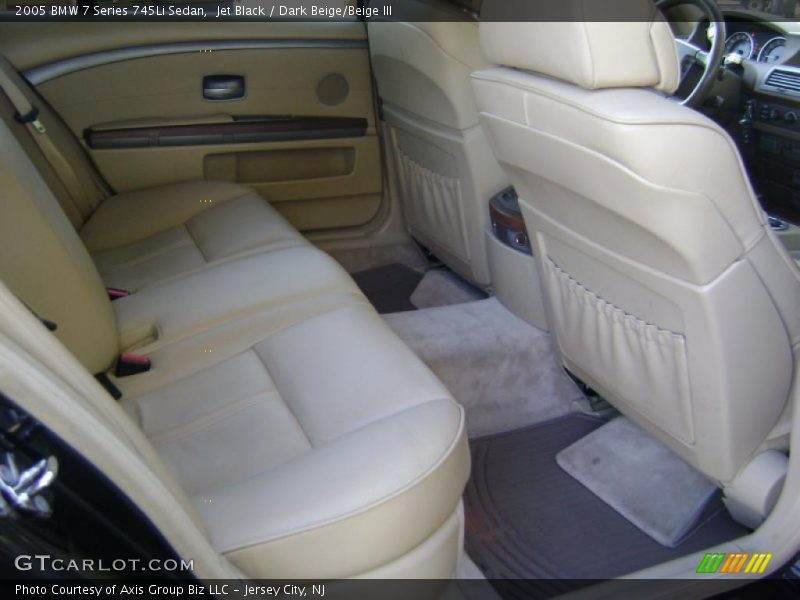 Jet Black / Dark Beige/Beige III 2005 BMW 7 Series 745Li Sedan