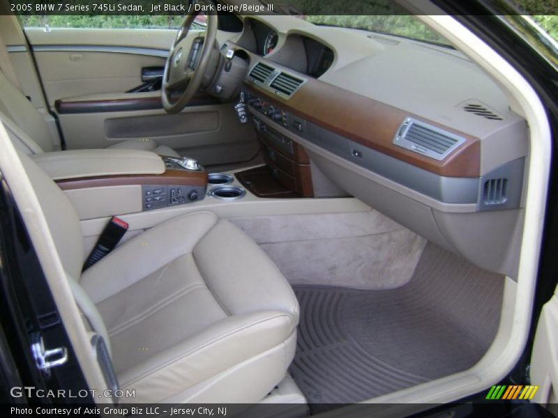 Jet Black / Dark Beige/Beige III 2005 BMW 7 Series 745Li Sedan