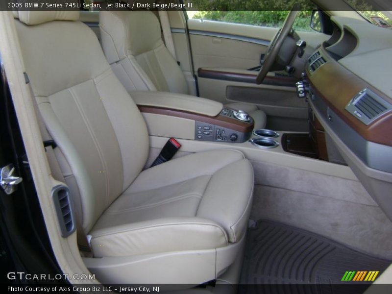 Jet Black / Dark Beige/Beige III 2005 BMW 7 Series 745Li Sedan