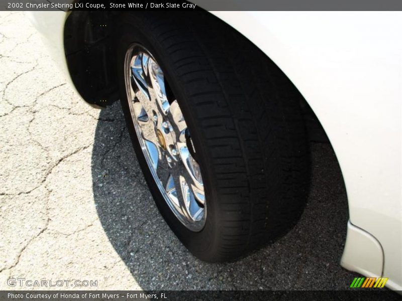 Stone White / Dark Slate Gray 2002 Chrysler Sebring LXi Coupe