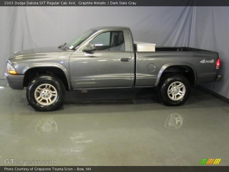 Graphite Metallic / Dark Slate Gray 2003 Dodge Dakota SXT Regular Cab 4x4