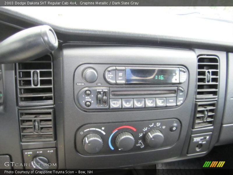 Graphite Metallic / Dark Slate Gray 2003 Dodge Dakota SXT Regular Cab 4x4