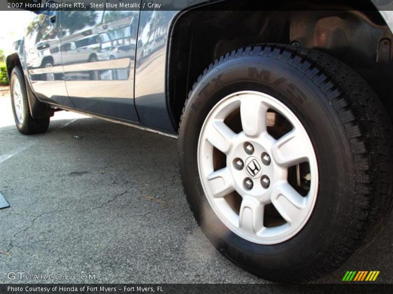 Steel Blue Metallic / Gray 2007 Honda Ridgeline RTS