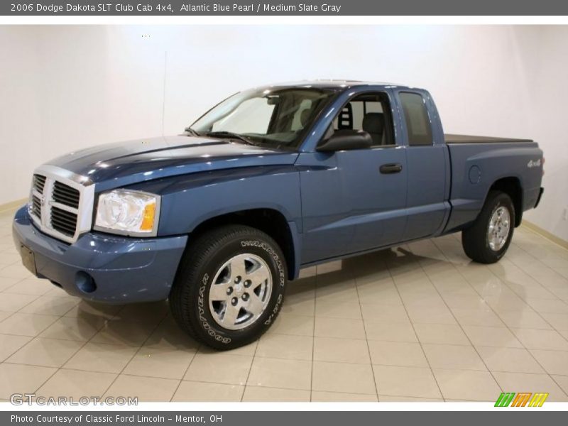 Atlantic Blue Pearl / Medium Slate Gray 2006 Dodge Dakota SLT Club Cab 4x4