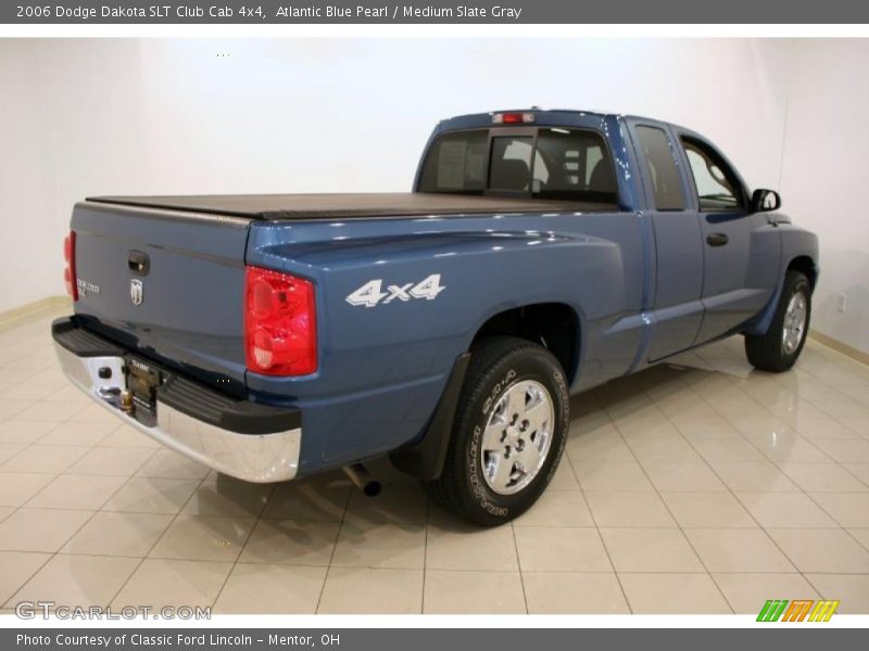Atlantic Blue Pearl / Medium Slate Gray 2006 Dodge Dakota SLT Club Cab 4x4