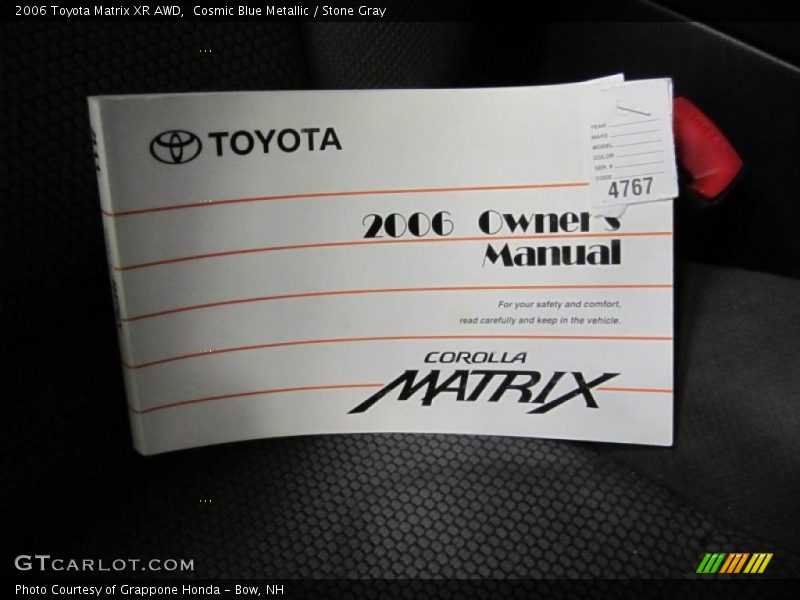Cosmic Blue Metallic / Stone Gray 2006 Toyota Matrix XR AWD