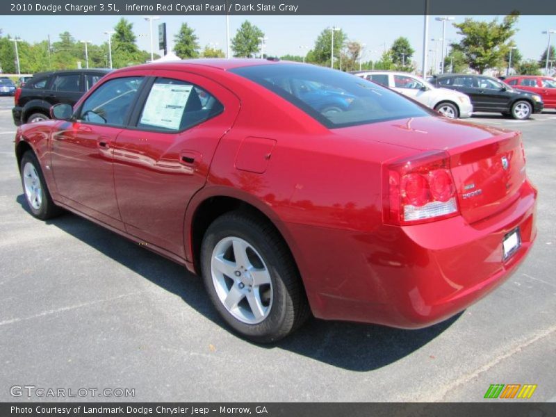 Inferno Red Crystal Pearl / Dark Slate Gray 2010 Dodge Charger 3.5L