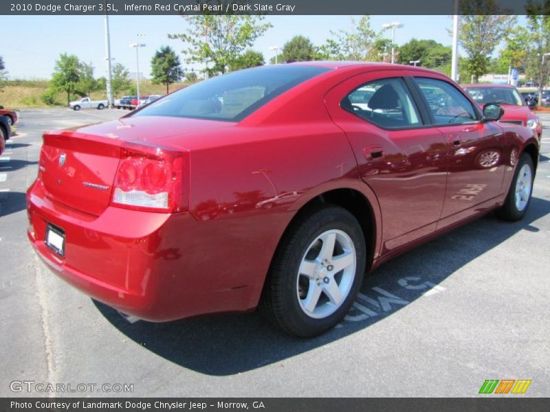Inferno Red Crystal Pearl / Dark Slate Gray 2010 Dodge Charger 3.5L