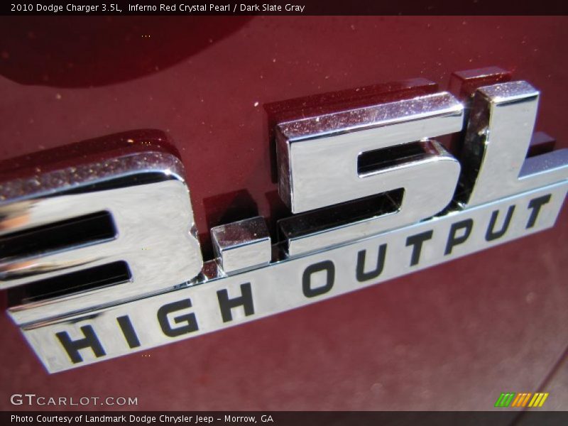 Inferno Red Crystal Pearl / Dark Slate Gray 2010 Dodge Charger 3.5L