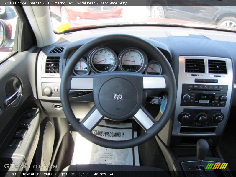 Inferno Red Crystal Pearl / Dark Slate Gray 2010 Dodge Charger 3.5L