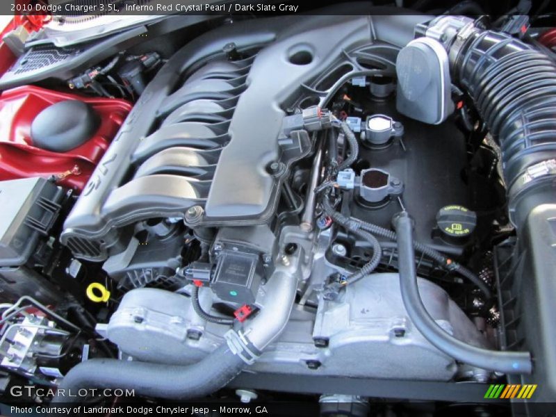 Inferno Red Crystal Pearl / Dark Slate Gray 2010 Dodge Charger 3.5L