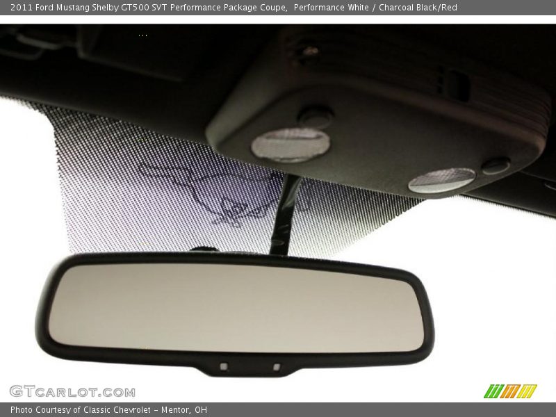 Performance White / Charcoal Black/Red 2011 Ford Mustang Shelby GT500 SVT Performance Package Coupe