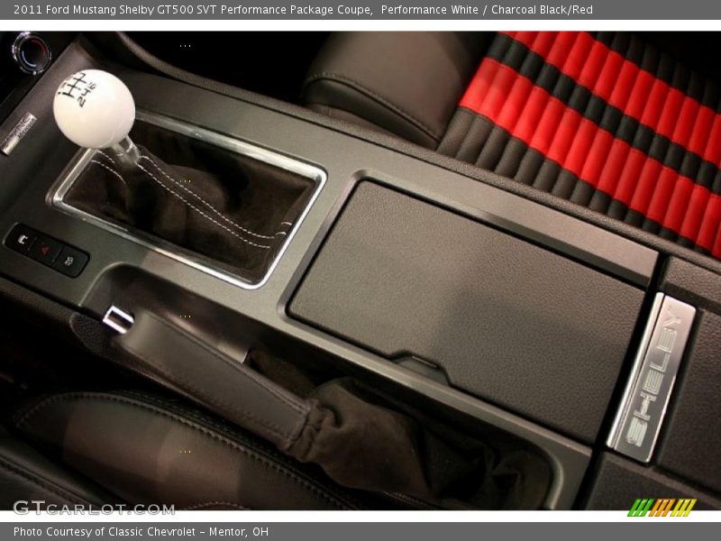 Performance White / Charcoal Black/Red 2011 Ford Mustang Shelby GT500 SVT Performance Package Coupe