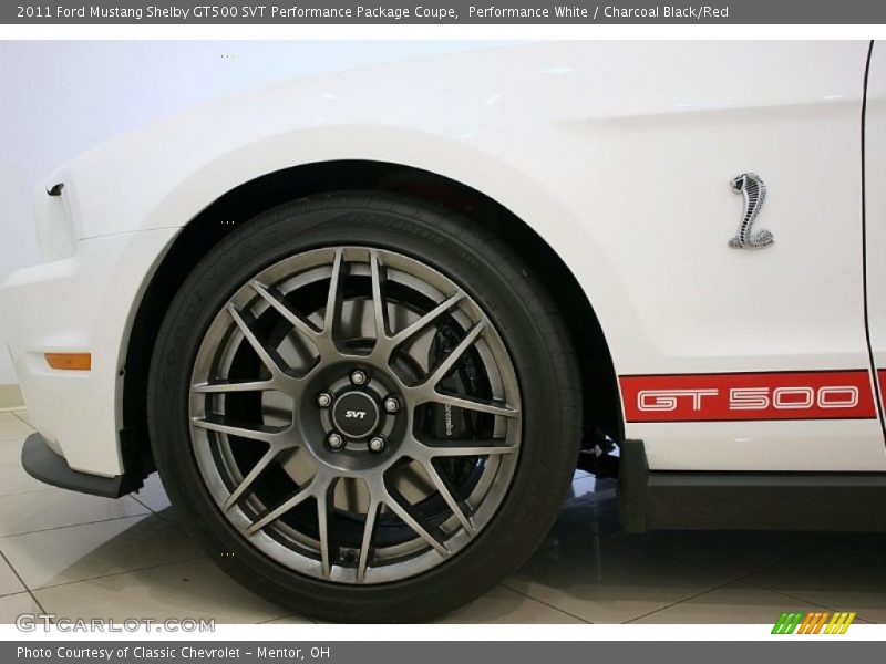 Performance White / Charcoal Black/Red 2011 Ford Mustang Shelby GT500 SVT Performance Package Coupe