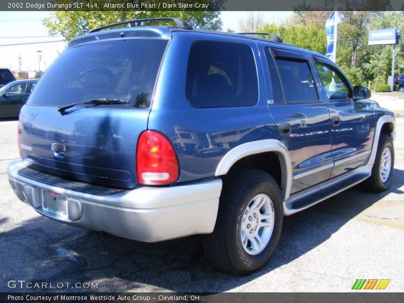 Atlantic Blue Pearl / Dark Slate Gray 2002 Dodge Durango SLT 4x4