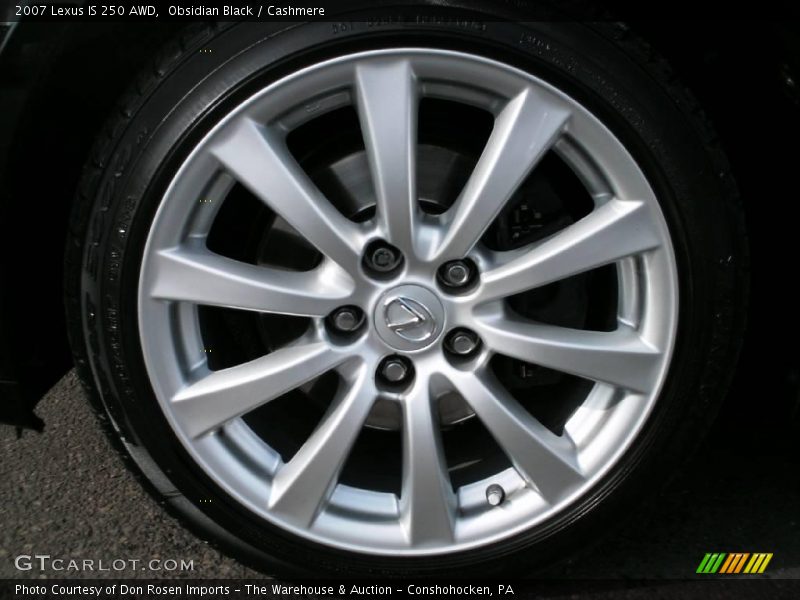 Obsidian Black / Cashmere 2007 Lexus IS 250 AWD