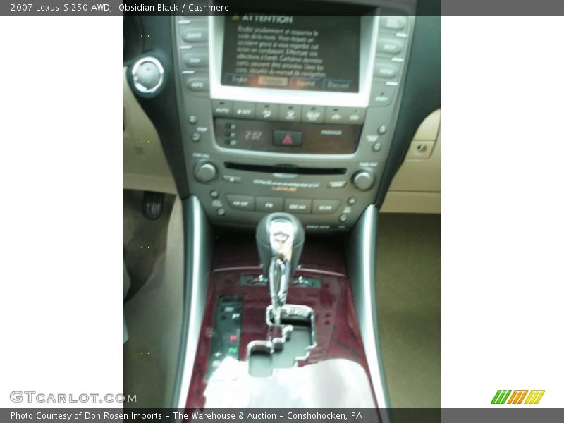 Obsidian Black / Cashmere 2007 Lexus IS 250 AWD