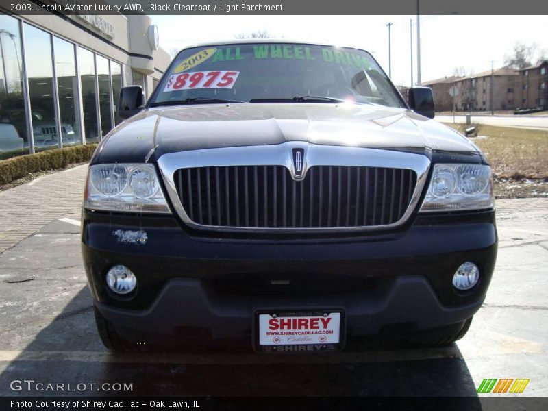 Black Clearcoat / Light Parchment 2003 Lincoln Aviator Luxury AWD