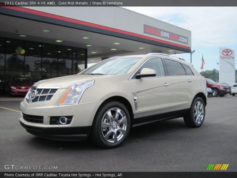 Gold Mist Metallic / Shale/Brownstone 2011 Cadillac SRX 4 V6 AWD