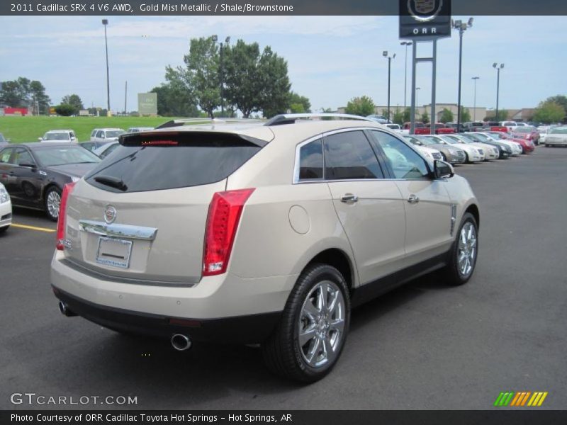 Gold Mist Metallic / Shale/Brownstone 2011 Cadillac SRX 4 V6 AWD