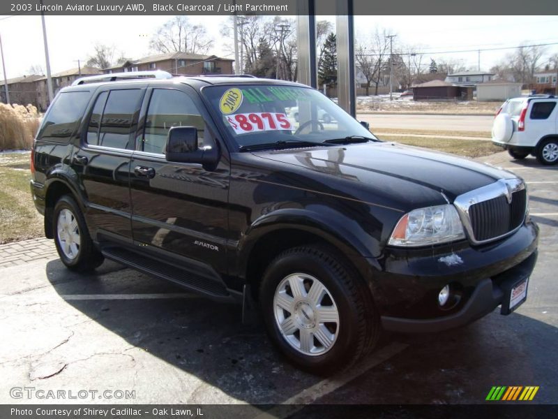 Black Clearcoat / Light Parchment 2003 Lincoln Aviator Luxury AWD