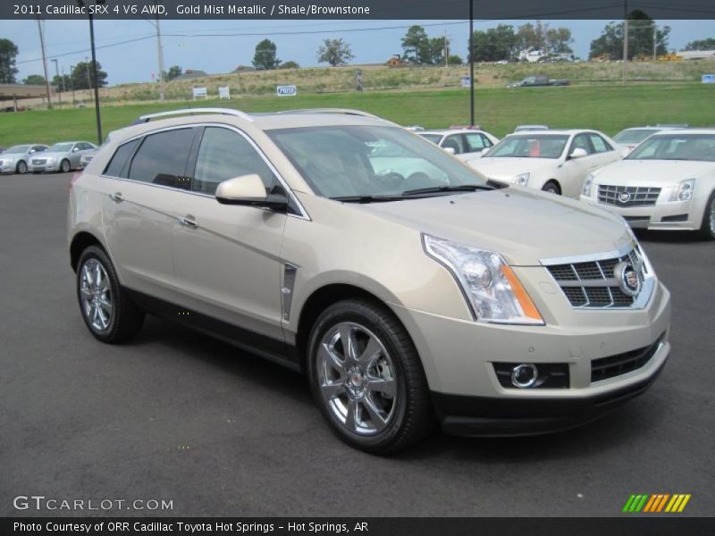 Gold Mist Metallic / Shale/Brownstone 2011 Cadillac SRX 4 V6 AWD