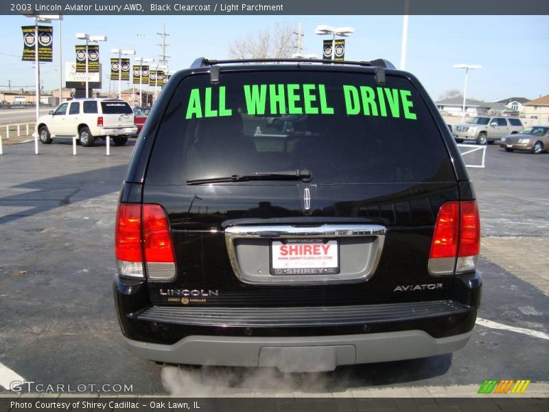 Black Clearcoat / Light Parchment 2003 Lincoln Aviator Luxury AWD