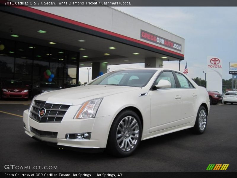White Diamond Tricoat / Cashmere/Cocoa 2011 Cadillac CTS 3.6 Sedan