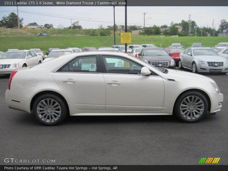 White Diamond Tricoat / Cashmere/Cocoa 2011 Cadillac CTS 3.6 Sedan