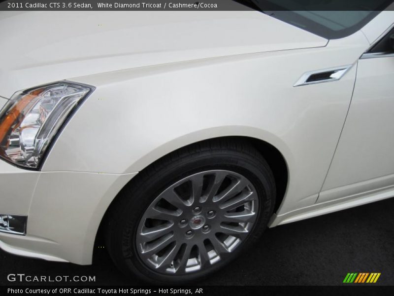 White Diamond Tricoat / Cashmere/Cocoa 2011 Cadillac CTS 3.6 Sedan