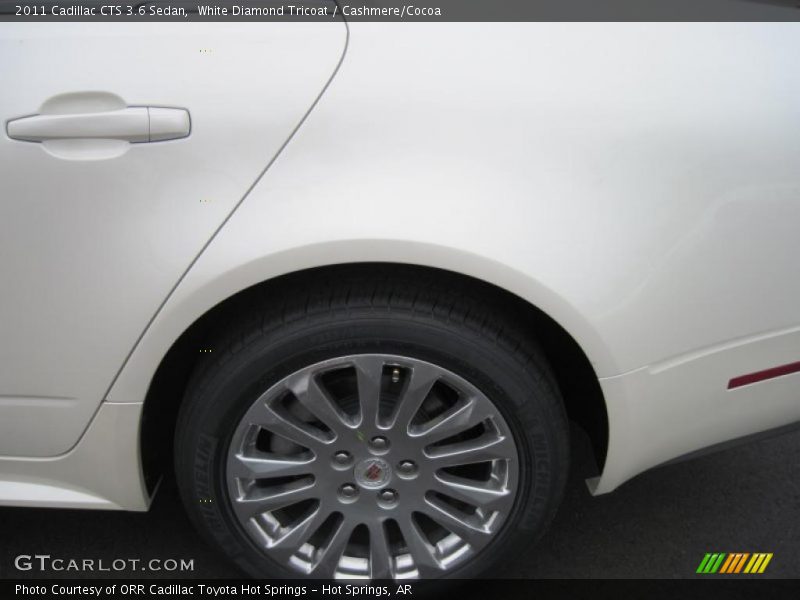 White Diamond Tricoat / Cashmere/Cocoa 2011 Cadillac CTS 3.6 Sedan