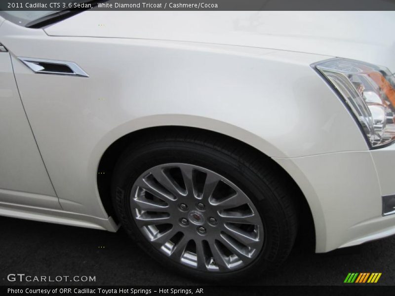 White Diamond Tricoat / Cashmere/Cocoa 2011 Cadillac CTS 3.6 Sedan