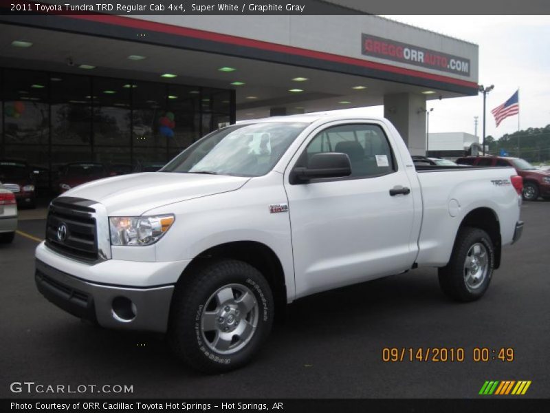 Super White / Graphite Gray 2011 Toyota Tundra TRD Regular Cab 4x4