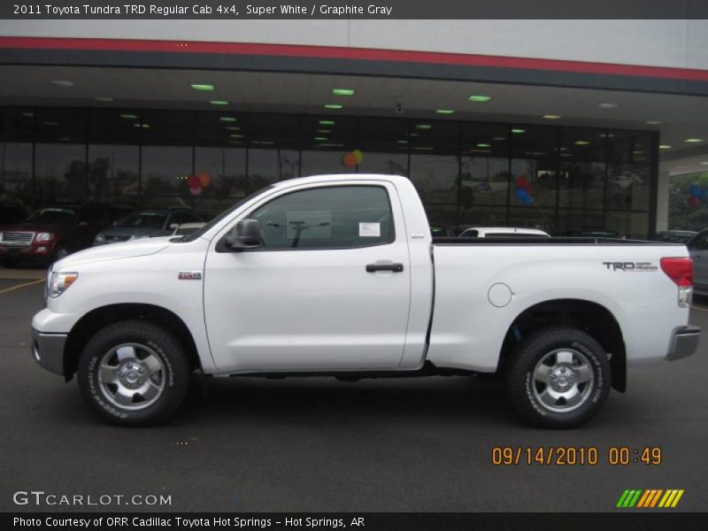 Super White / Graphite Gray 2011 Toyota Tundra TRD Regular Cab 4x4