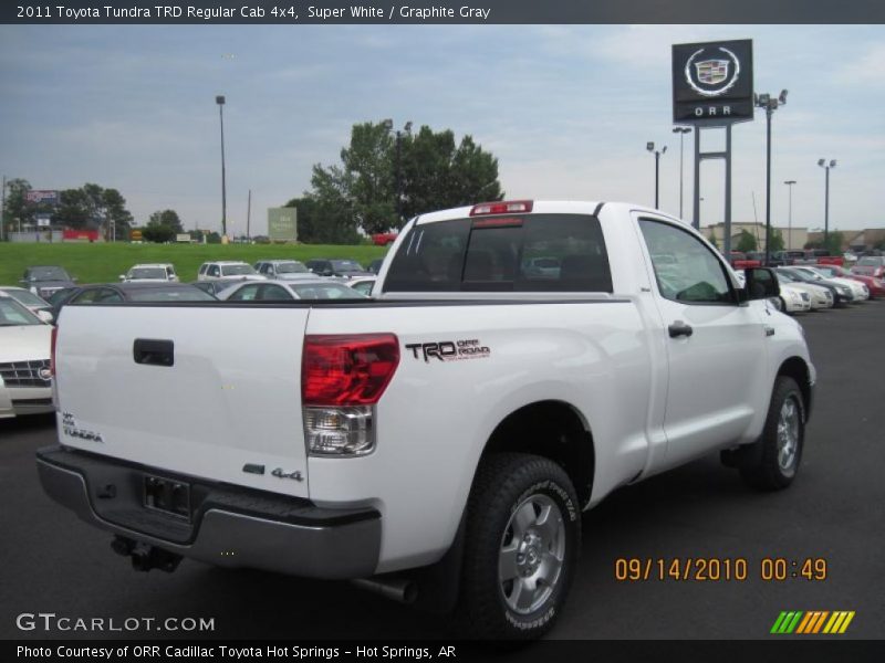 Super White / Graphite Gray 2011 Toyota Tundra TRD Regular Cab 4x4