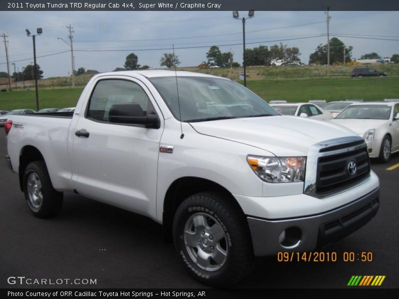 Super White / Graphite Gray 2011 Toyota Tundra TRD Regular Cab 4x4