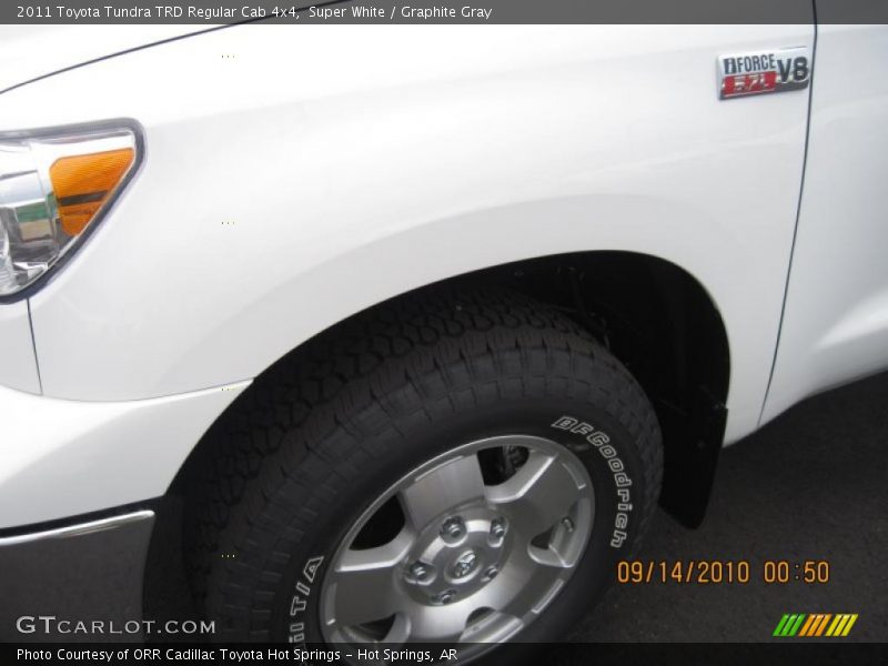 Super White / Graphite Gray 2011 Toyota Tundra TRD Regular Cab 4x4