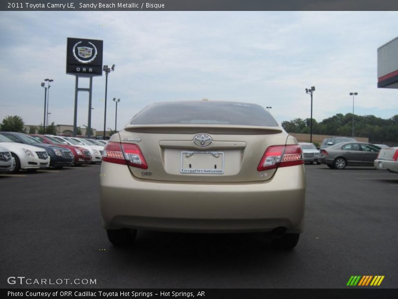 Sandy Beach Metallic / Bisque 2011 Toyota Camry LE