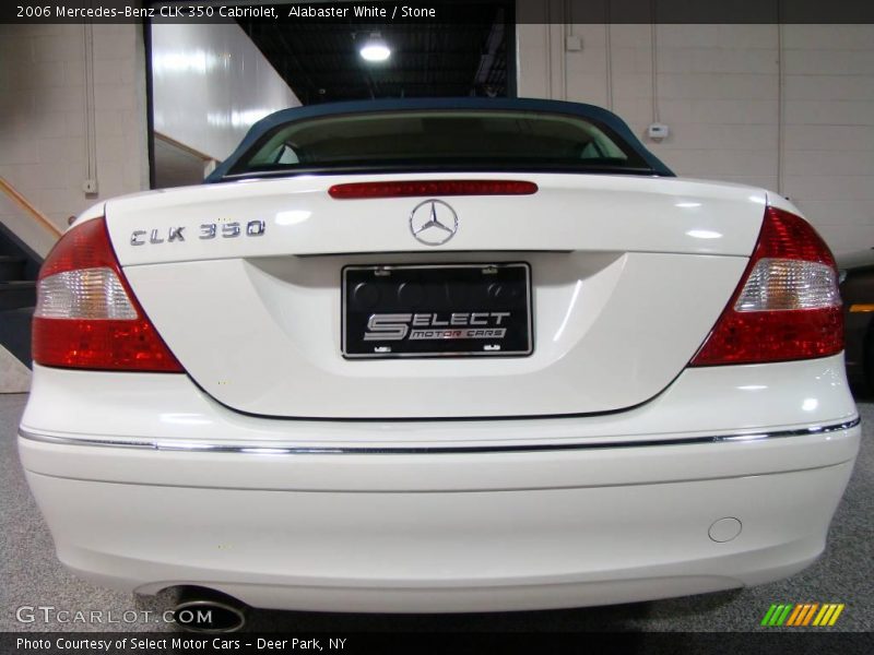 Alabaster White / Stone 2006 Mercedes-Benz CLK 350 Cabriolet